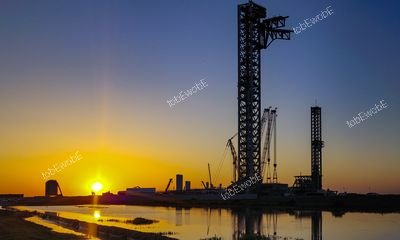 Tower 2 - Starbase, TX at Sunrise