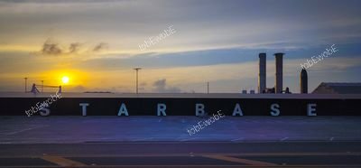 Starbase Sign at Sunrise
